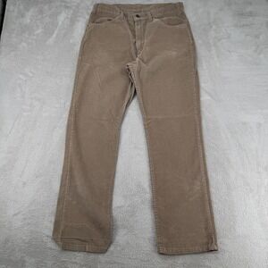 VTG 90s Levis White Tab Corduroy Pants Womens 34x30 Brown Preowned Straight Leg